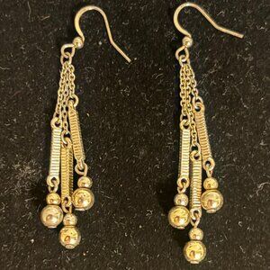 Gold drop earrings